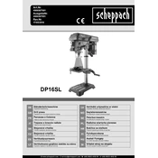 Scheppach DP16SL 4906807901 Drill manual cover