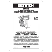 Bostitch BTF83C Nailer manual cover