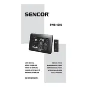 Sencor SWS 4250 Weather Station manual cover