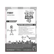 Disney Mattel Toy Story True Talkers Forky Figure GGB25 Toy manual cover