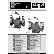 Scheppach BG 150 4903104901 Angle Grinder manual cover