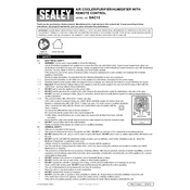 Sealey SAC13 Air Cooler manual cover