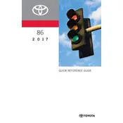 Toyota 86 2017 Sports Car manual cover