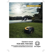 McCulloch ROB S600 manual cover