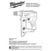 Milwaukee M18 Propex 2632-20 Expansion Tool manual cover