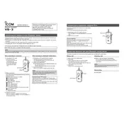 Icom VS-3 Headset manual cover