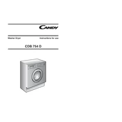 Candy CDB 754D 1-80 manual cover