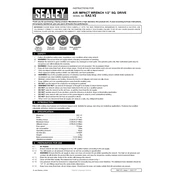 Sealey SA2.V2 Impact Wrench manual cover