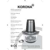 Korona 25005 Chopper manual cover