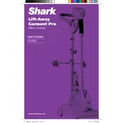 Shark Lift Away Garment Pro GS400 Steamer manual cover