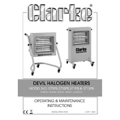 Clarke 6926001 Devil370SPB Halogen Heater manual cover