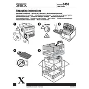 Xerox Phaser 3450 Repacking Instructions Printer manual cover