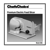 Chef's Choice 665 Slicer manual cover