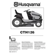 Husqvarna CTH126 Lawn Mower manual cover