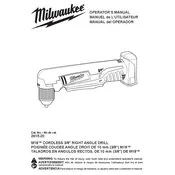 Milwaukee M18 2615-20 Drill manual cover