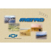 Chevrolet Metro 2000 manual cover