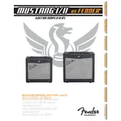 Fender Mustang I 2300010000 120V 60Hz Amplifier manual cover