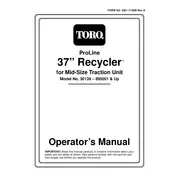 Toro Recycler 37-inch 30139 Mower manual cover