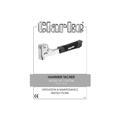 Clarke 1801738 CHT738 Hammer Tacker manual cover