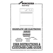 Worcester Highflow 400 Electronic BF 2002 Boiler manual cover