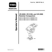 Toro VR-2650 68034 Compactor manual cover