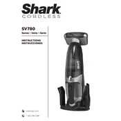 Shark SV780 Vacuum manual cover