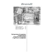 Brandt BD5612NWW Refrigerator manual cover