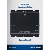 Alpine NVE-M300P manual cover