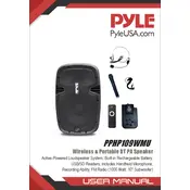 Pyle PPHP109WMU Speaker manual cover