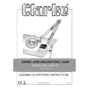 Clarke 5460536 SAM127 Swing Arm Magnifying Lamp manual cover