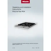 Miele CS 1011-1 G Cooktop manual cover