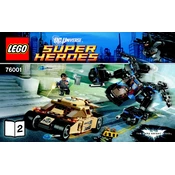 LEGO Super Heroes 76001-2 Construction Set manual cover