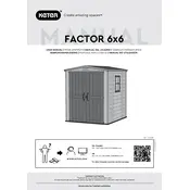 Keter Factor 6x6 Shed manual cover