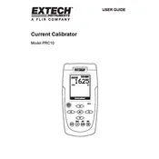 Flir Extech PRC10 Calibrator manual cover