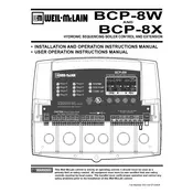 Weil-McLain BCP-8W Controller manual cover