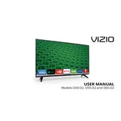 Vizio D43-D2 TV manual cover