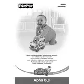 Fisher Price Mattel Alpha Bus B4860 Toy manual cover