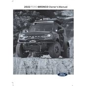 Ford Bronco 2022 manual cover