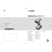 Bosch AdvancedImpactDrive 18 Driver manual cover