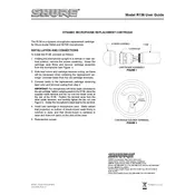 Shure R136 Cartridge manual cover