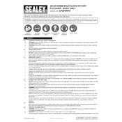 Sealey CP20VRPX Polisher manual cover