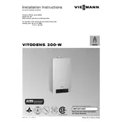 Viessmann Vitodens 200-W Series B2HA 45 Boiler manual cover