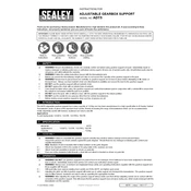 Sealey ADT5 Gearbox Support manual cover