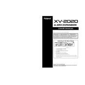 Roland XV-2020 manual cover