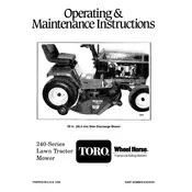 Toro Wheel Horse 38-inch 05-38SS01 Mower manual cover