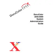 Xerox DocuColor 2045 Printer manual cover