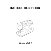 Janome 405 manual cover