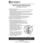 Barska AA10199 Monocular manual cover