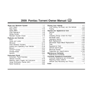 Pontiac Torrent 2009 manual cover