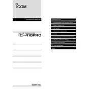 Icom IC-410PRO Transceiver manual cover